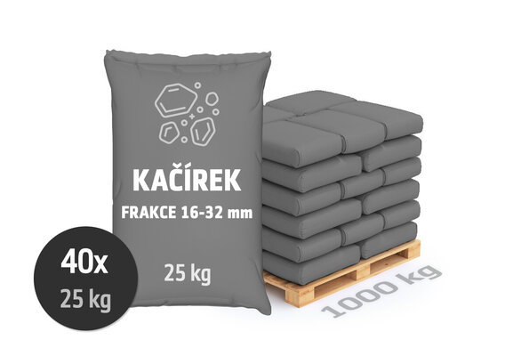 Kačírek, hrubá frakce 16-32 mm, 1000 kg - foto 1