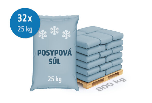 Posypová sůl, balení 25 kg, 800 kg - foto 1