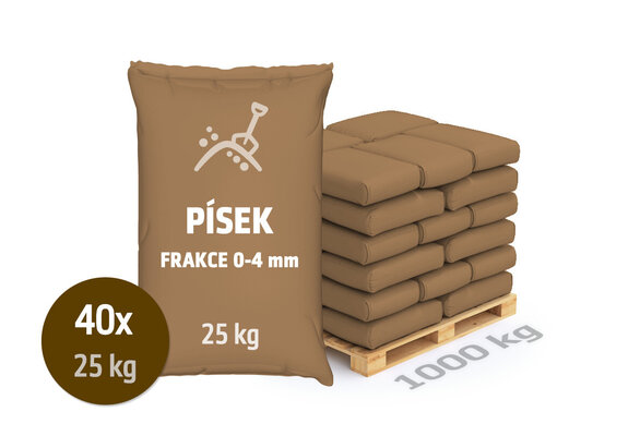 Posypový písek, frakce 0-4 mm, 1000 kg - foto 1