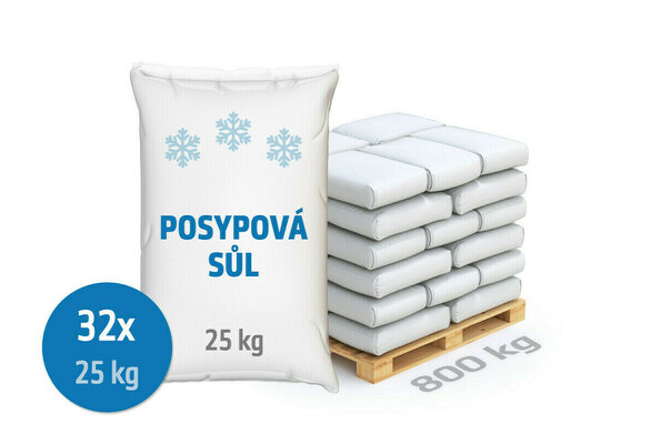 Posypová sůl, balení 25 kg, 400 kg - foto 1