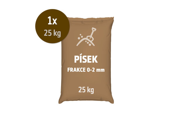 Křemičitý písek, frakce 0-2 mm, 25 kg - foto 1