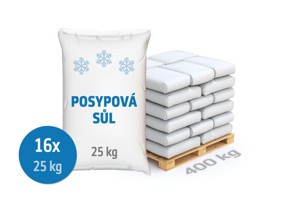 Posypová sůl, balení 25 kg, 400 kg - foto 1