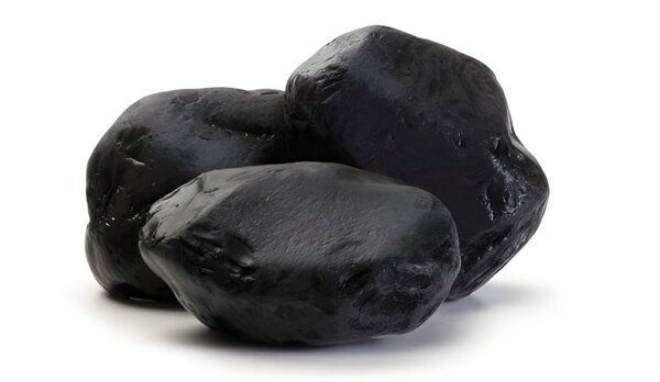 Mramorové valouny Nero Ebano, 200-400 mm, drátěný koš, 600 kg - foto 1